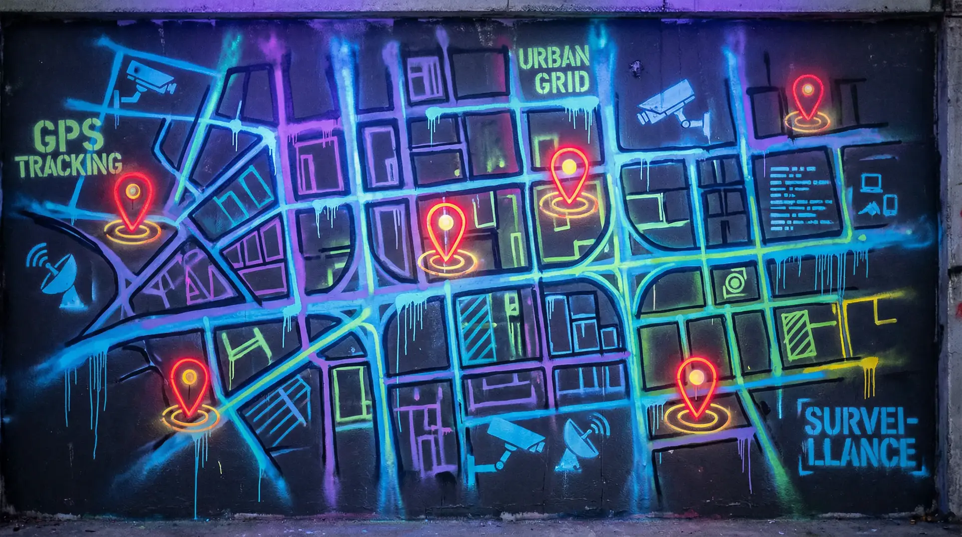 IGAO网站在线观看 狗仔追踪地图 - 城市涂鸦风格